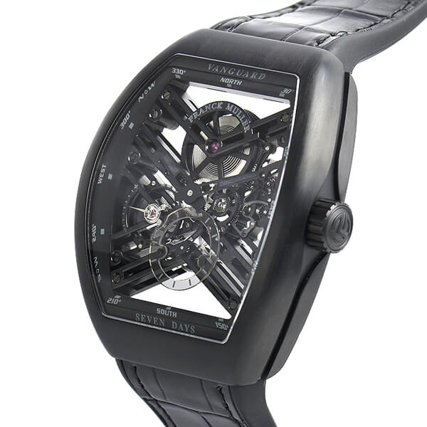 フランクミュラー スーパーコピー ヴァンガード 7デイズ パワーリザーブ スケルトン V45S6SQTTTNRBR