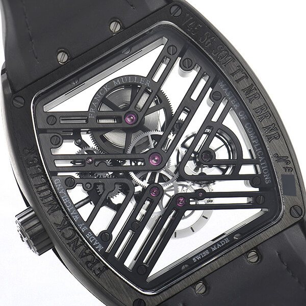 フランクミュラー スーパーコピー ヴァンガード 7デイズ パワーリザーブ スケルトン V45S6SQTTTNRBR