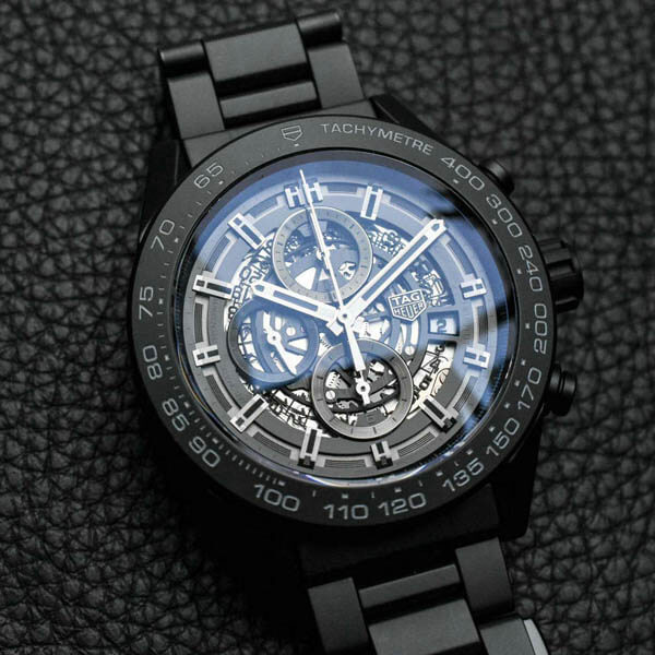 タグ ホイヤー カレラ スーパーコピー カレラ キャリバーホイヤー01 ブラックセラミック CAR2A91.BH0742