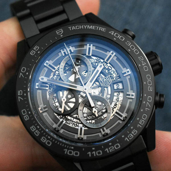 タグ ホイヤー カレラ スーパーコピー カレラ キャリバーホイヤー01 ブラックセラミック CAR2A91.BH0742