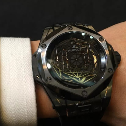 素晴らしい!ウブロ スーパーコピー ビッグバン ウニコ サンブルー オールブラック 415.CX.1114.VR.MXM17