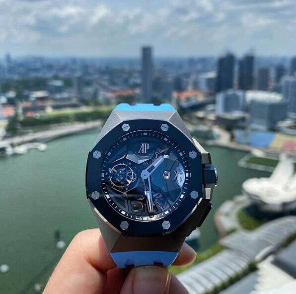 オーデマ ピゲ偽物 ロイヤル オーク26589IO.OO.D030CA.01 コンセプト フライング トゥールビヨン GMT