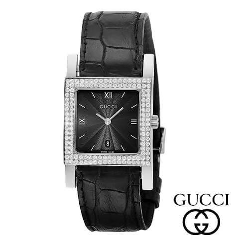 Alligator Leather☆グッチ 時計☆ ダイヤ アリゲーターレザー 腕時計 レディース 偽物YA079306 7900