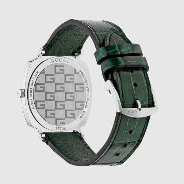 グッチ 20SS 最新作◆ロゴ入り グリップ ウォッチ コピー38mm◆green