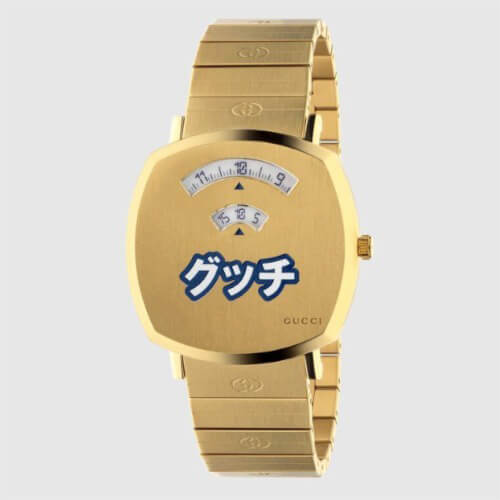 21AWグッチ★日本限定！グリップ ウォッチ 偽物38 mm★すぐ届く! YA157428