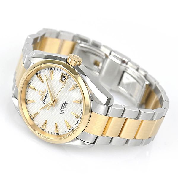 オメガ 偽物 シーマスター コーアクシャル アクアテラ クロノメーター 231.20.39.21.55.002