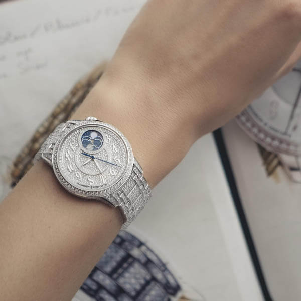 2020年 ヴァシュロンコンスタンタン新作　エジェリームーンフェイズジュエリー 偽物 8016F/126G-B499