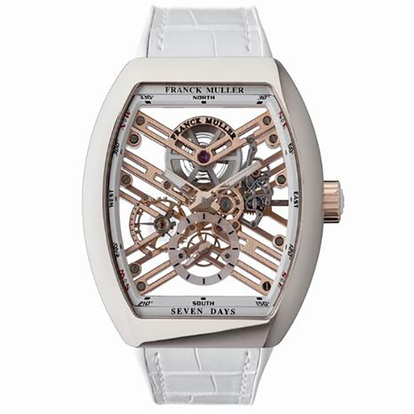 フランクミュラー ヴァンガード 7デイズ パワーリザーブ スケルトン V45S6SQTSTG ACBC