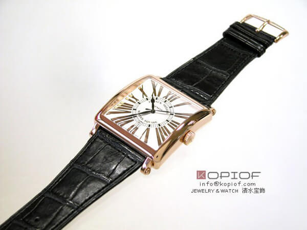 フランクミュラー マスタースクエア スーパーコピー6002SQ 4N RELIEF 4N ブラック皮 シルバー