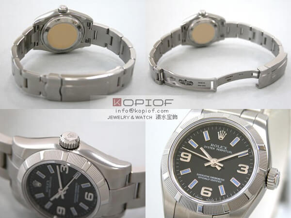 ロレックス パーペチュアル スーパーコピーレディース 176210 ブラック369ブルーバー