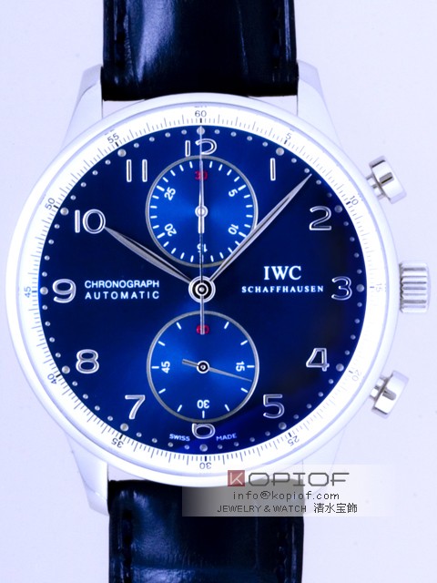 IWC ポルトギーゼ スーパーコピーIW371432 クロノグラフ ローレウス限定 ブルー
