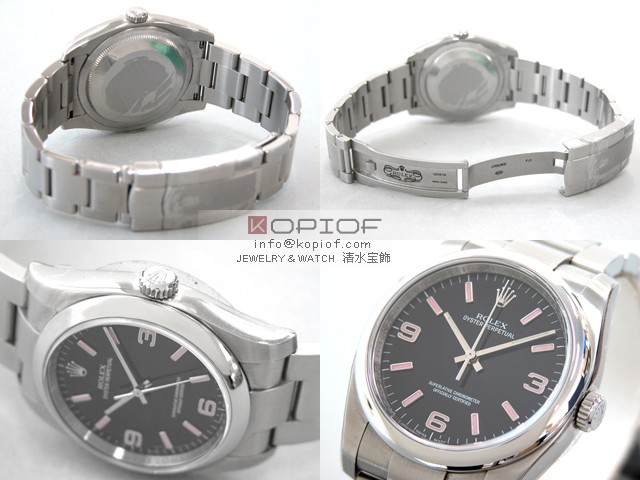 ロレックス パーペチュアル スーパーコピー116000 ブラック３６９ピンクアラビア