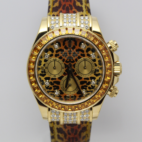 ロレックス デイトナ スーパーコピー116598SACO レパード ヒョウ柄