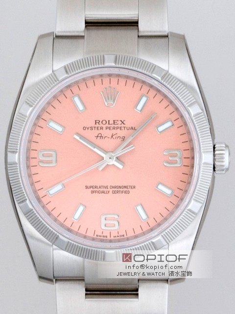 ロレックス エアーキング スーパーコピー114210 ピンク369アラビア