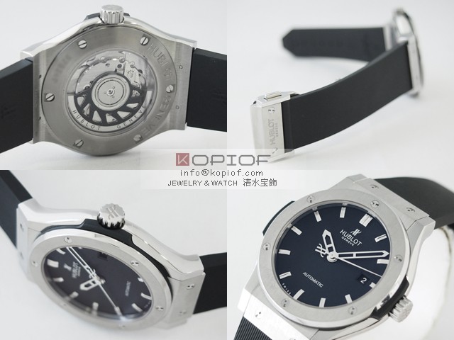 ウブロ クラシックスーパーコピークラシックフュージョン チタニウム 542.NX.1170.RX ラバーベルト ブラック