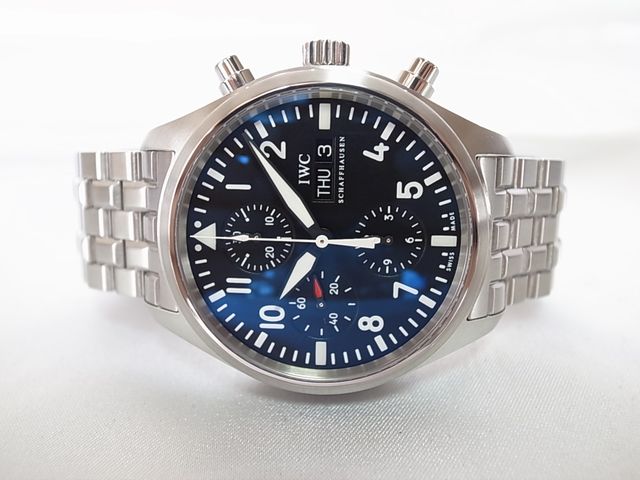 IWC パイロットウォッチ スーパーコピーIW371704 クロノオートマティック SS ブラック