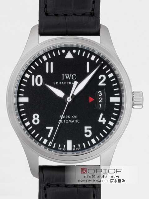 IWC パイロットウォッチ スーパーコピーIW326501 マークXVII SS/皮 ブラック