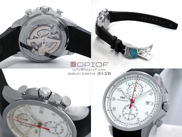 IWC ポルトギーゼ スーパーコピーIW390206 ヨットクラブ クロノグラフ ラバー シルバー