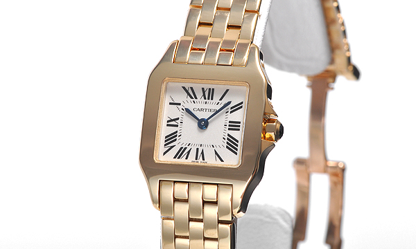 カルティエ サントスドゥモワゼル スーパーコピーW25063X9 YG SM ホワイト