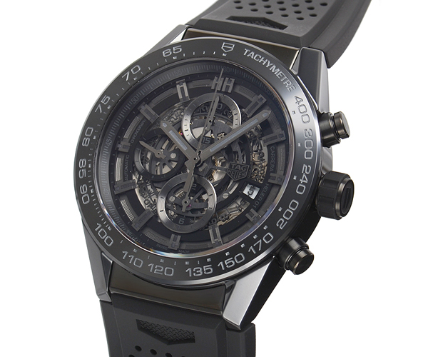 タグホイヤー カレラ スーパーコピーキャリバーホイヤー01 ブラックセラミック CAR2A90.FT6071