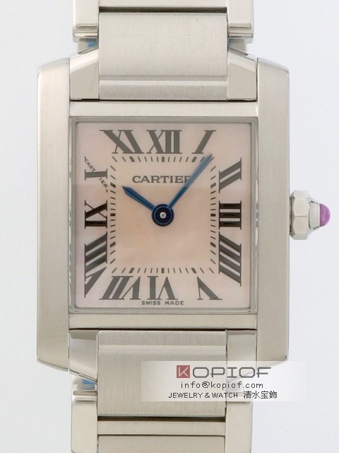 カルティエ タンクフランセーズ スーパーコピーW51028Q3 SS SM ピンクシェル