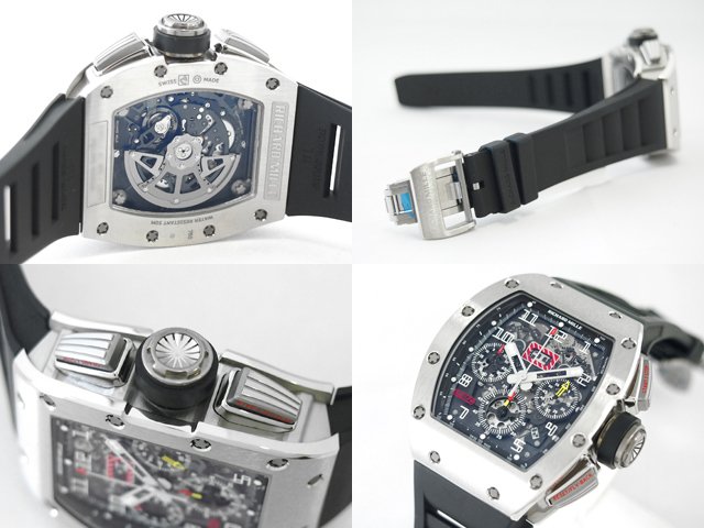 フライバック クロノグラフ RM011 WG/TI/ラバー スケルトン