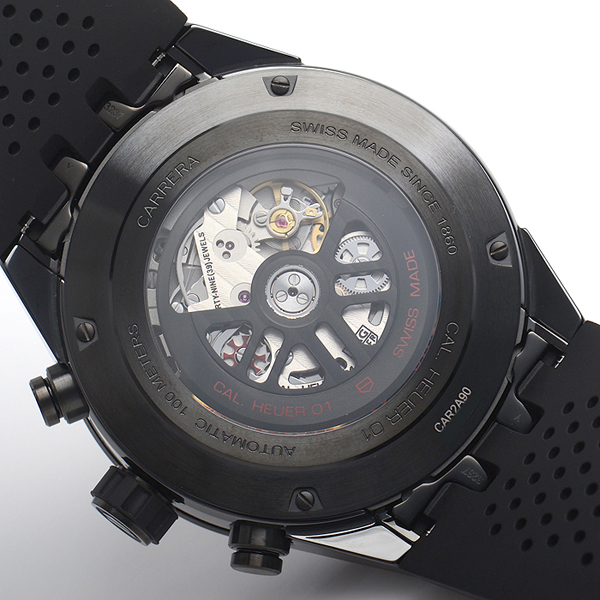 タグホイヤー カレラ スーパーコピーキャリバーホイヤー01 ブラックセラミック CAR2A90.FT6071