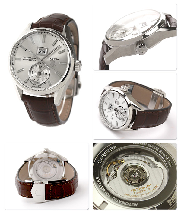 タグホイヤー カレラ スーパーコピーグランドデイト GMT シルバー WAR5011.FC6291