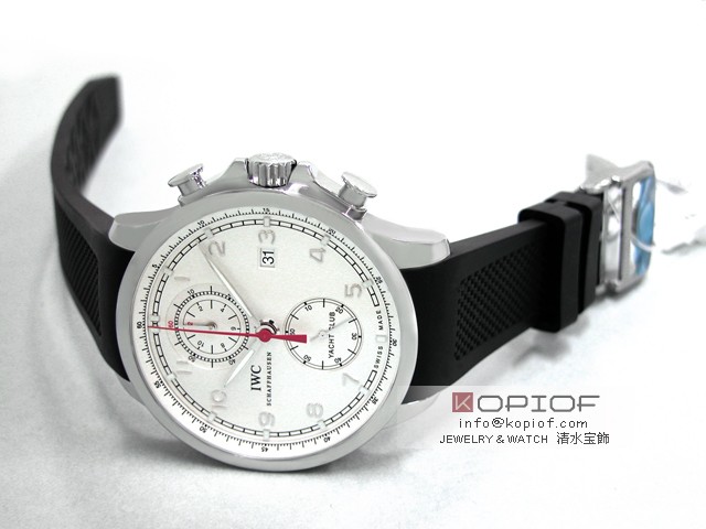 IWC ポルトギーゼ スーパーコピーIW390206 ヨットクラブ クロノグラフ ラバー シルバー