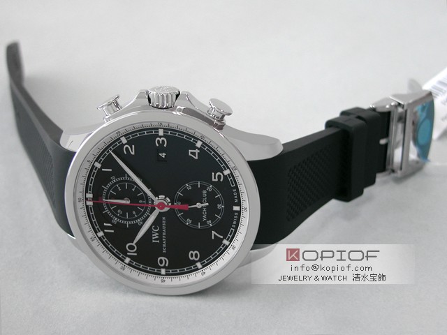 IWC ポルトギーゼ スーパーコピーIW390210 ヨットクラブ クロノグラフ ラバー 新型 ブラック
