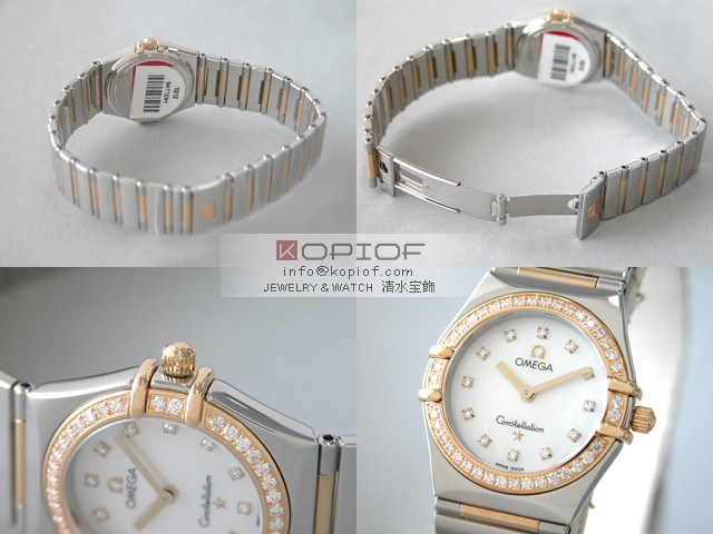オメガ コンステレーション スーパーコピーミニ マイチョイス 1365.71 ダイヤベゼル ホワイトシェル