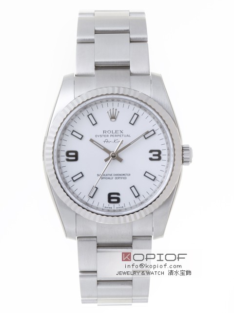 ロレックス エアーキング スーパーコピー114234 ホワイト３６９ホワイトバー